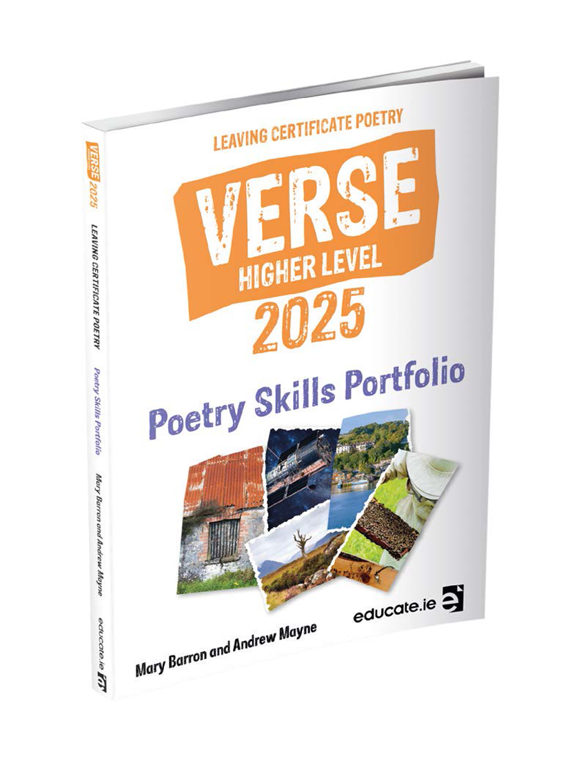 Verse 2025 Leaving Cert Poetry Higher Level Skills Portfolio Book