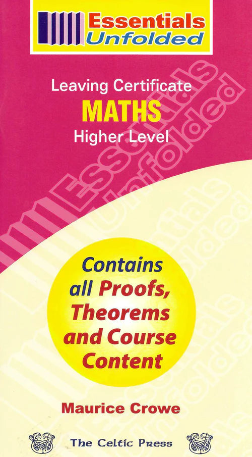 Essentials Unfolded - Leaving Cert - Maths - Higher Level – Mcloughlin ...