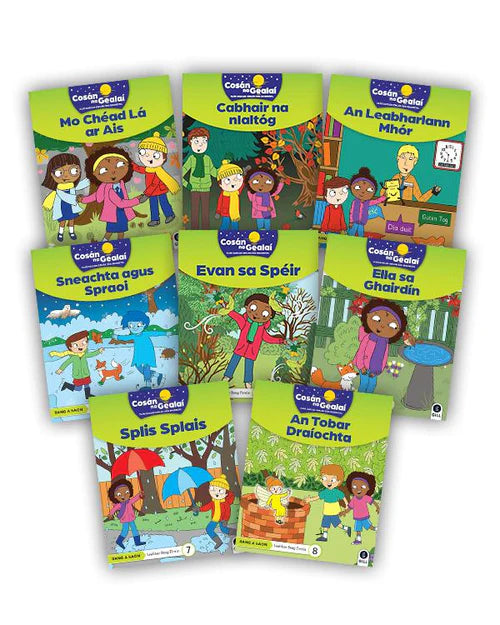 Cosán na Gealaí - 1st Class Fiction Reader 8 Pack