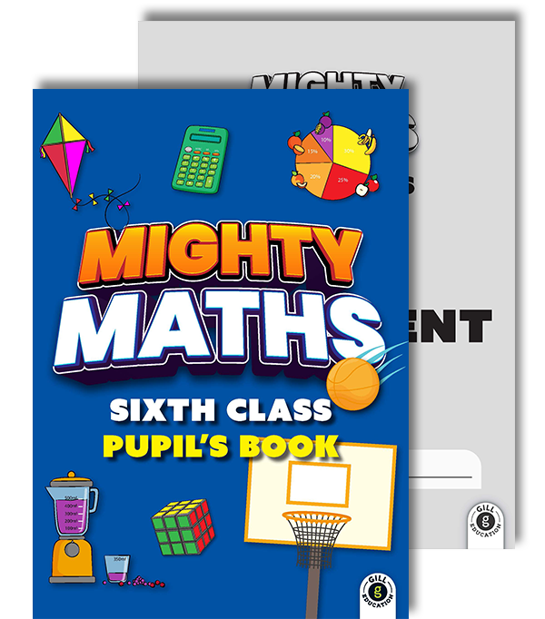 Mighty Maths - Pupils Book & Assessment Book - Set - 6th Class - New For 2025