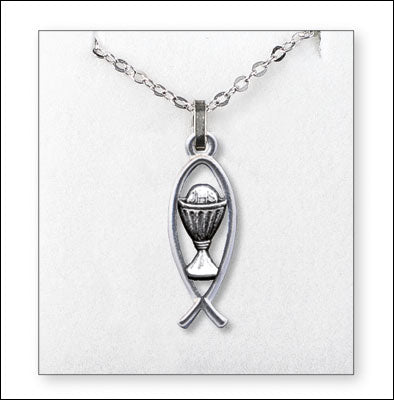 Communion Necklace Silver Plated