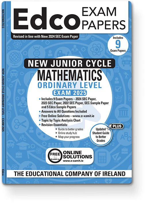 Edco Junior Cert Maths Ordinary Exam Paper 2025