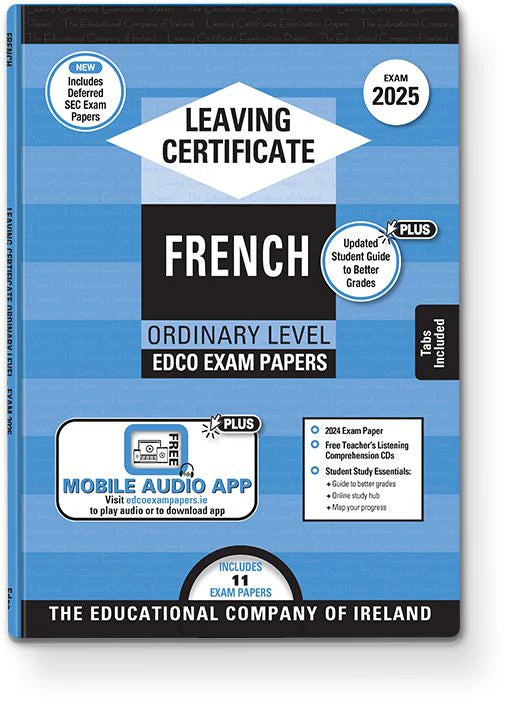 Exam Papers (2025)- Leaving Cert - French - Ordinary Level [Edco]