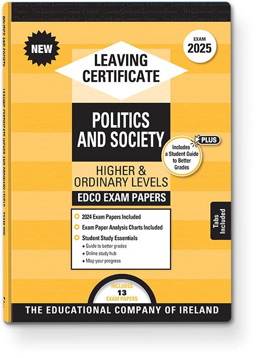 Exam Papers - Leaving Cert - Politics and Society - Higher & Ordinary Levels - Exam 2025