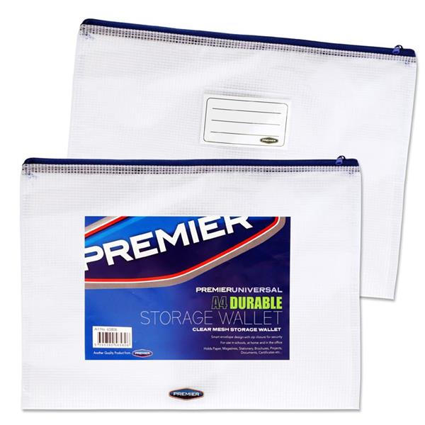 Premier A4 Mesh Storage Wallet