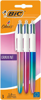 BIC 4 Colours pkt 3