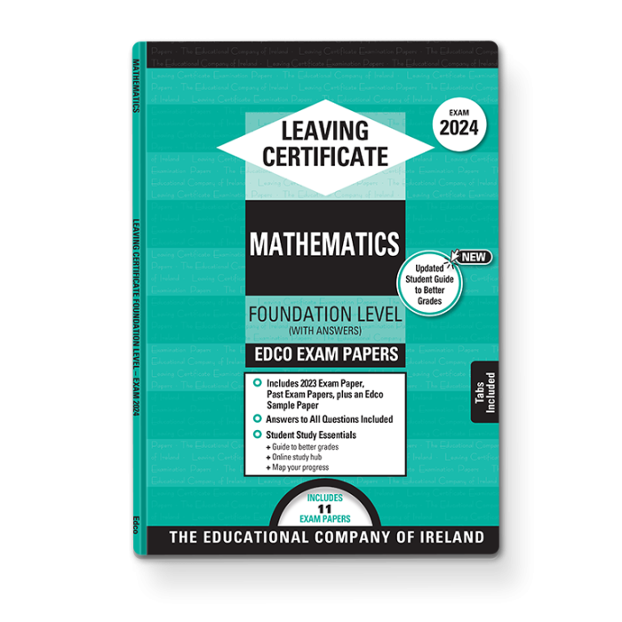 Exam Papers (2025Leaving Cert - Maths - Foundation Level [Edco]