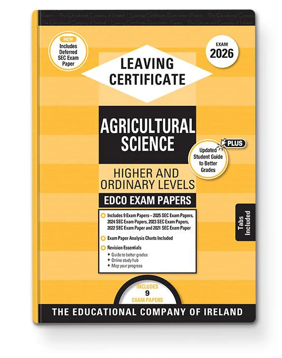 Exam Papers - Leaving Cert - Agricultural Science - Higher & Ordinary Levels - Exam 2026
