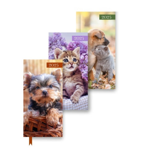 Slim WTV Kittens & Puppies Pocket Diary