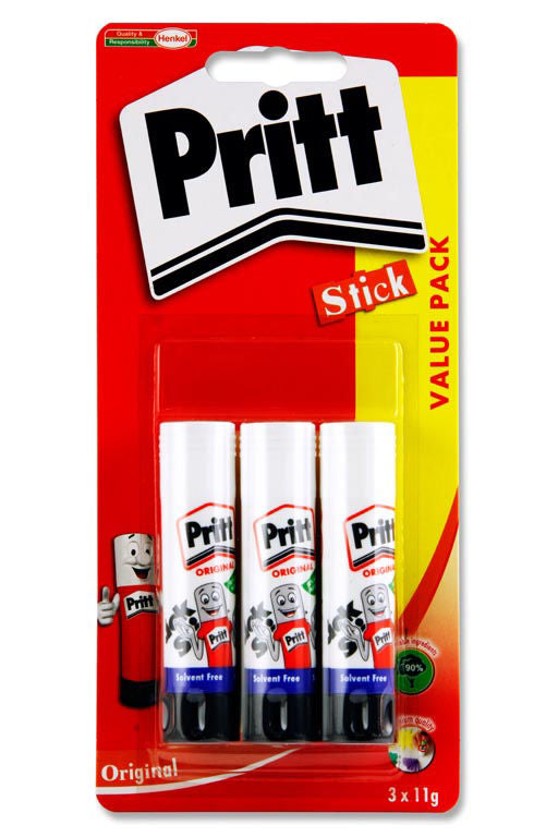 Pritt Stick Card 3x22g Glue Sticks