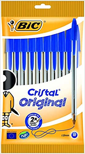 BIC Cristal Original Ballpoint Pens Medium Point mm) Blue