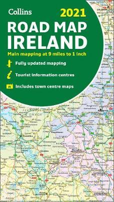Map of Ireland 2021: Folded road map (Collins Road Atlas)