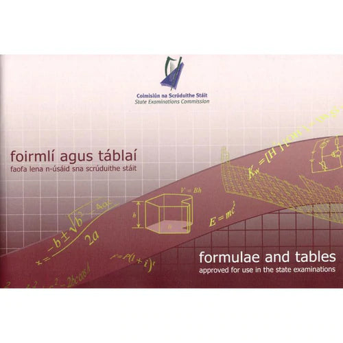 Maths Formulae & Log Tables (1st - 6th Year)