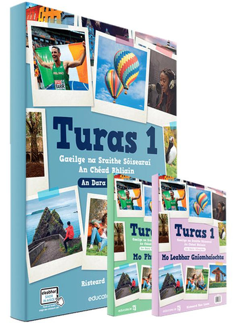 Turas 1 - 2nd / New Edition (2021) - Textbook & Combined Portfolio & Activity Book Set