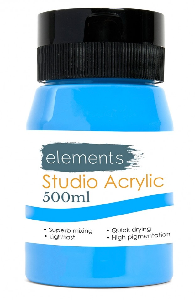 Elements 500ml Acrylic - Choose Colour