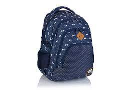 Head Navy & White Bows Backpack