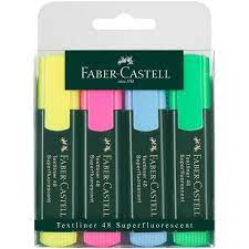 Faber Castell Highlighters - 4 Pack