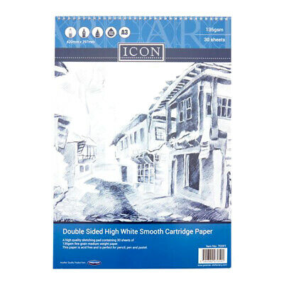 A3 Icon - Double Sided High White Smooth Cartridge Paper