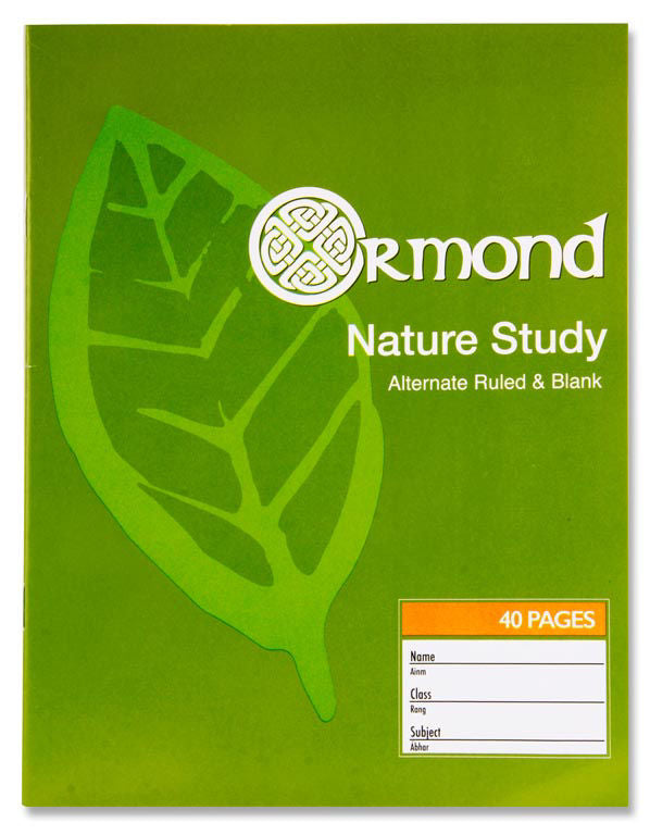 Ormond 40pg Nature Study Copy Book